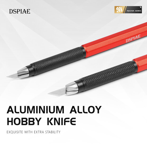 DSPIAE Narrow Blade Hobbymes met 21 Reserve Mesje AT-DK02