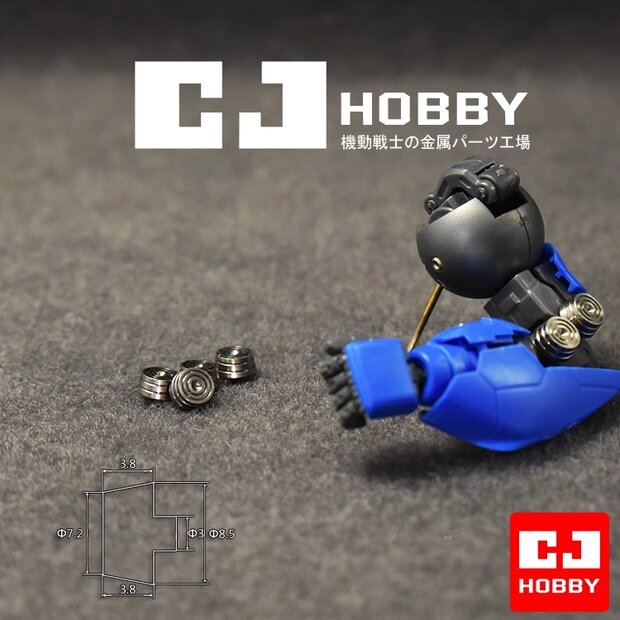 CJ Hobby Metal Joint Ring J2 4ps