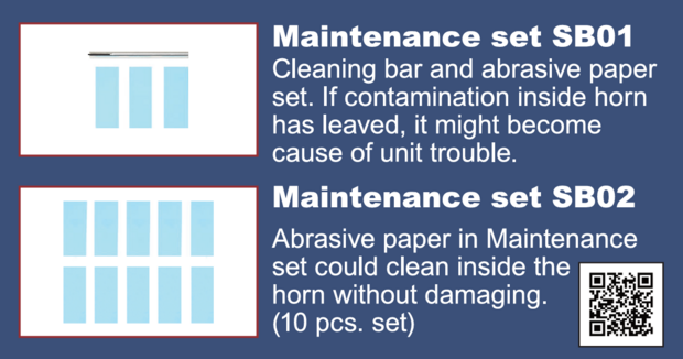Echo Tech Maintenance Set for Ultrasonic Cutter SB02