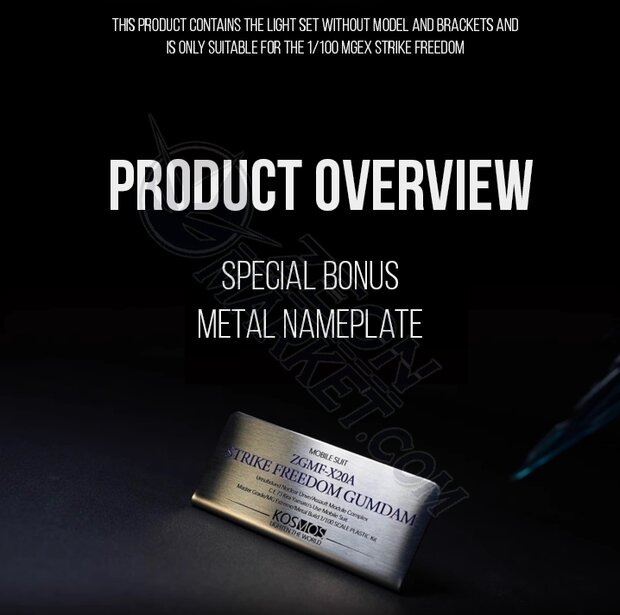 Kosmos MGEX Strike Freedom RGB LED Set + Remote