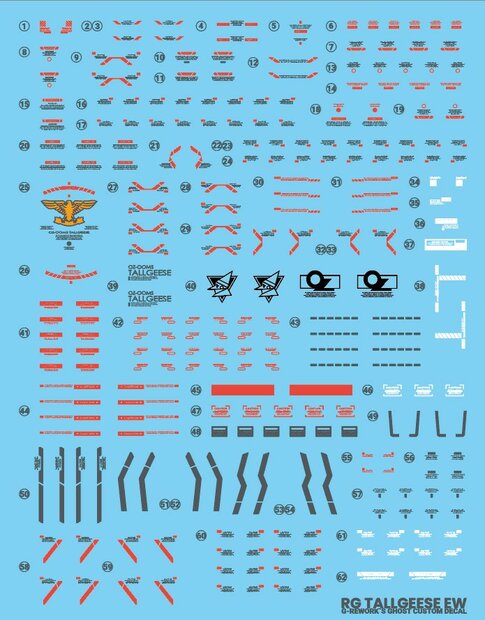G-REWORK RG Tallgeese EW Decals