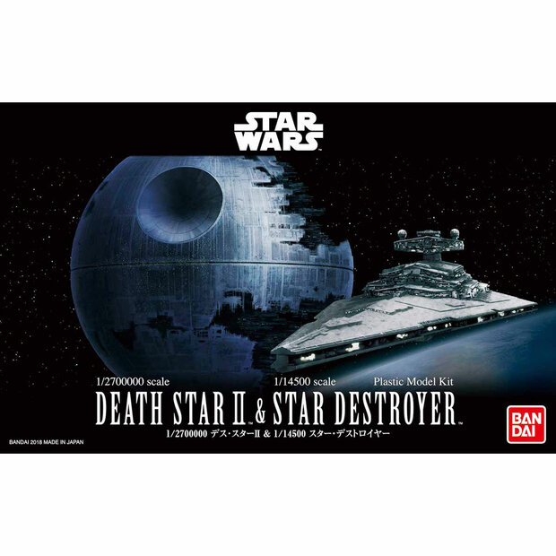 Star Wars 1/2700000 Death Star II &amp; 1/14500 Star Destroyer