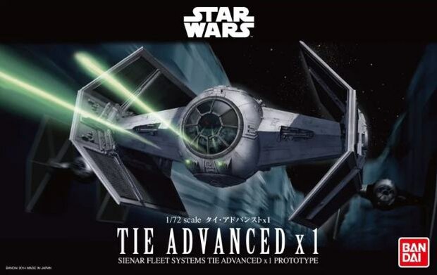 Star Wars 1/72 TIE Advanced x1